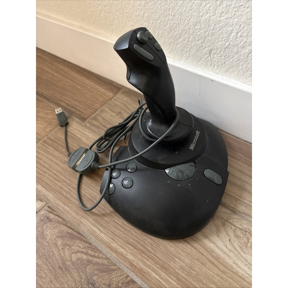 Microsoft Side Winder Precision Pro Joystick Controller X03-57540 Not Tested
